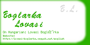 boglarka lovasi business card